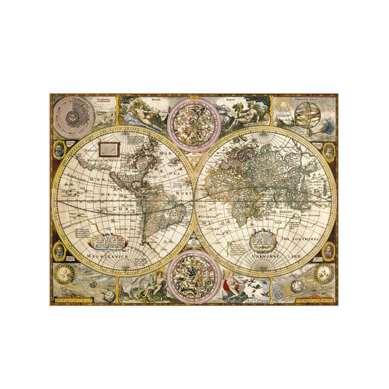 Puzzle Clementoni Mapa Antiguo Piezas Explora La Historia En