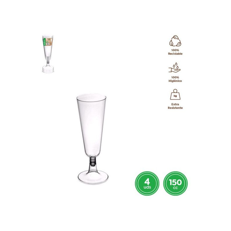 Copas Coctel Reutilizables de Plástico - Copas Martini Irrompibles