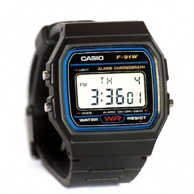 Reloj De Pulsera Casio F-91w Digital Para Unisex Color Negro Correa Resina  con Ofertas en Carrefour