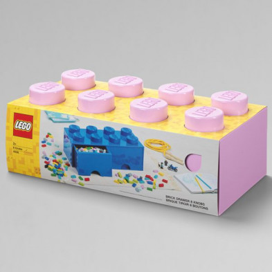 Caja de almacenamiento LEGO Rojo 8 Ladrillos