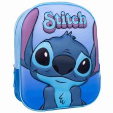 Maleta infantil Stitch Make a face 2 ruedas multidireccionales azul